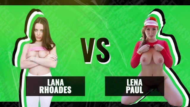 Battle Of The Babes - Lana Rhoades contre Lena Paul - La compétition ultime de gros seins naturels rebondissants