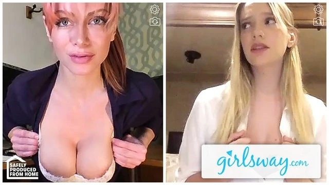 Kenna James et son patron se masturbent à distance pendant la quarantaine