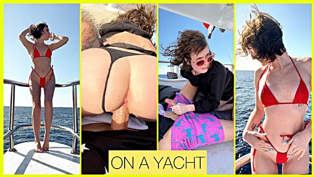 Real Public Sex couples sur un yacht - Creampie - Darcy Dark