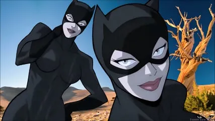 "Catwoman Anime Ballbusting Batman - Alexandra Cat Kick Balls Hardcore Video"